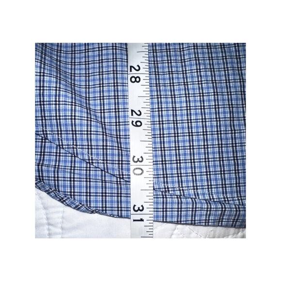 Ralph Lauren Mens XL Button Down Shirt Blue White Gingham Check Long Sleeve - Picture 9 of 9
